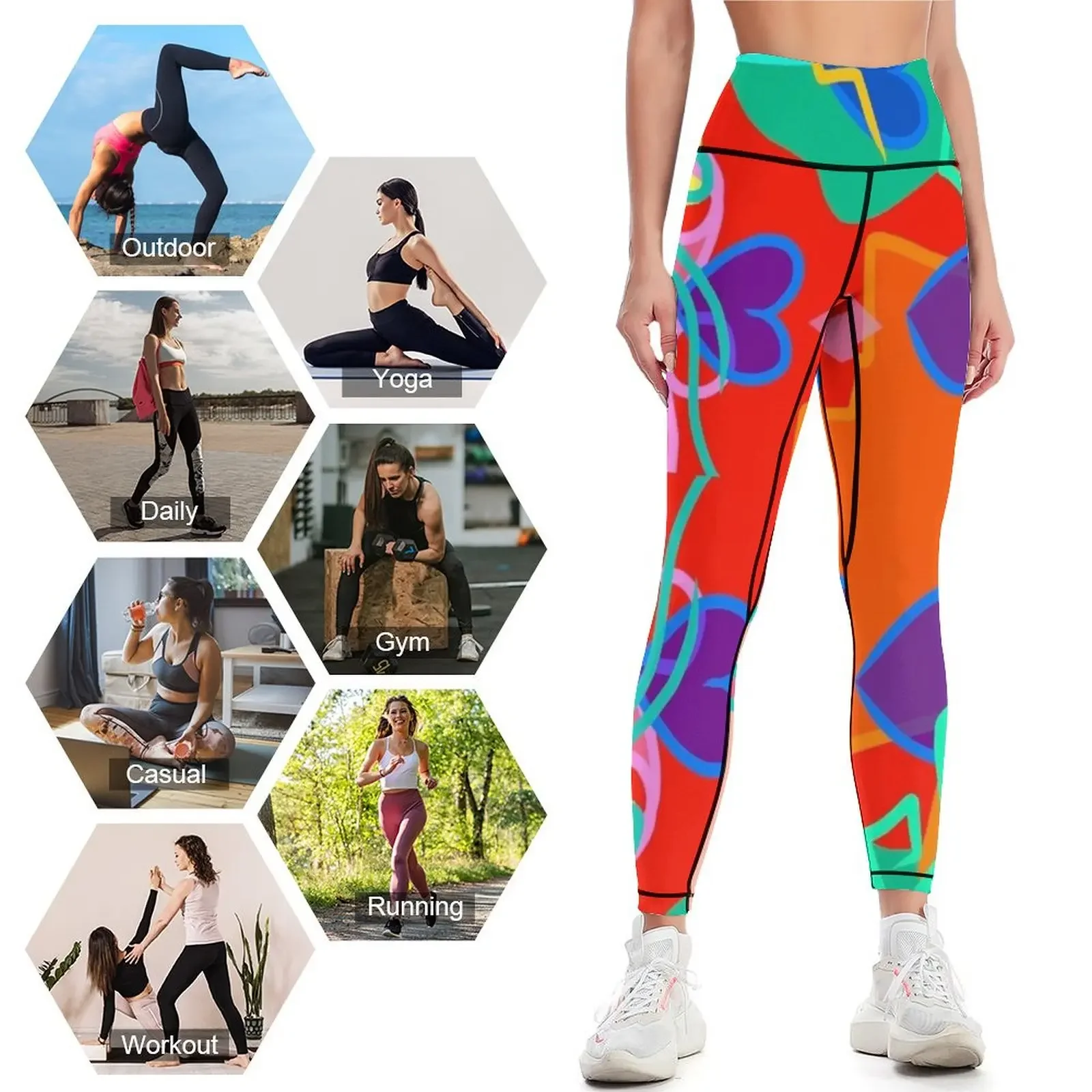 Let's Appreciate Art Leggings Sweatpants jogging pants gym top leggins push up woman Womens Leggings 4