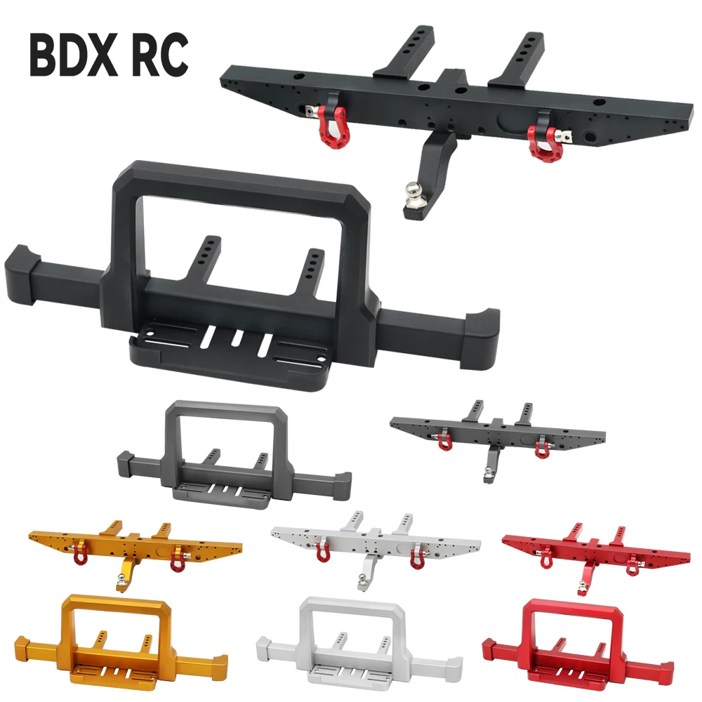 Aluminiowy przedni zderzak 1/10 RC Car TRX4 Classic Metal z tylnym zderzakiem do gąsienic 1/10 RC Crawler TRX-4 Upgrade Parts
