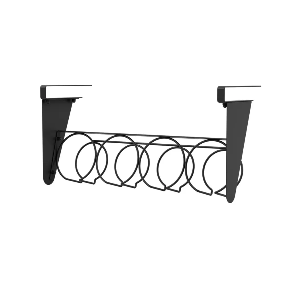 

Carbon Steel Under Cabinet Water Bottle Organizer Large Capacity Wall Mounted Cup Storage Rack Space Saving