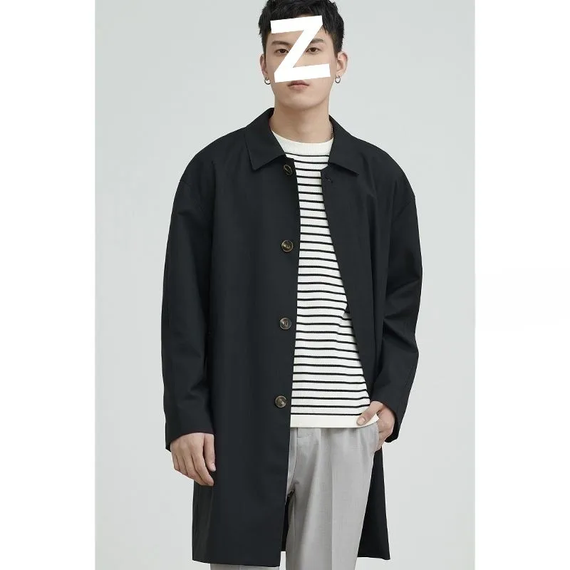 

Мужской тренчкот цвета кэмел, с полной застежкой на пуговицах, в английском стиле, элегантный, простой дизайн, размер S, функциональный, для повседневной носки, доступны размеры и цвета, вощеная ткань.