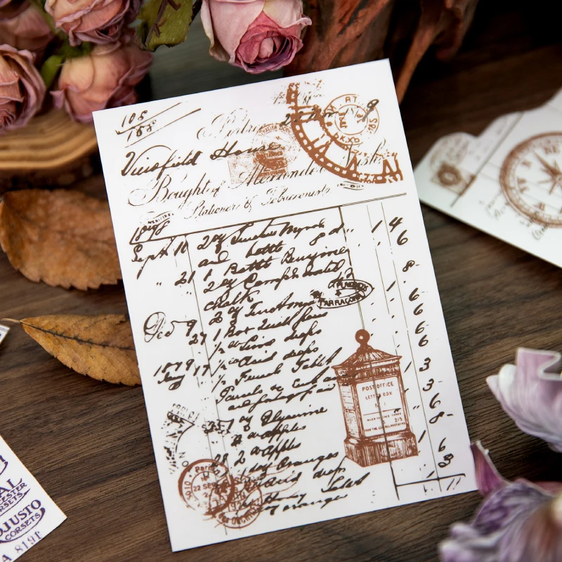 آلة كاتبة الفيلم العتيق فرك على ملصق غير المرغوب فيه مجلة ديكو كرافت لوازم ملصقات نقل الجملة الرجعية لسكرابوكينغ