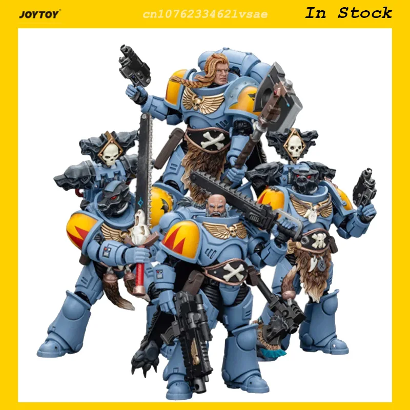 JOYTOY Space Wolves Claw Pack 1/18 Actiefiguren Warhammer 40K Space Marines Brother Gunnar Torrvald Olaf Logan Ghostwolf Pop