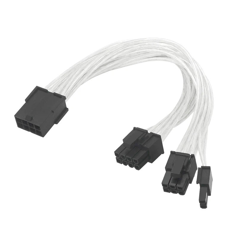 8 Pin to Dual 8 Pin Adapter Power Cables 8 Pin to (6+2)Pin Power Cord Graphics Card Power Adapter Cable 21CM/50CM