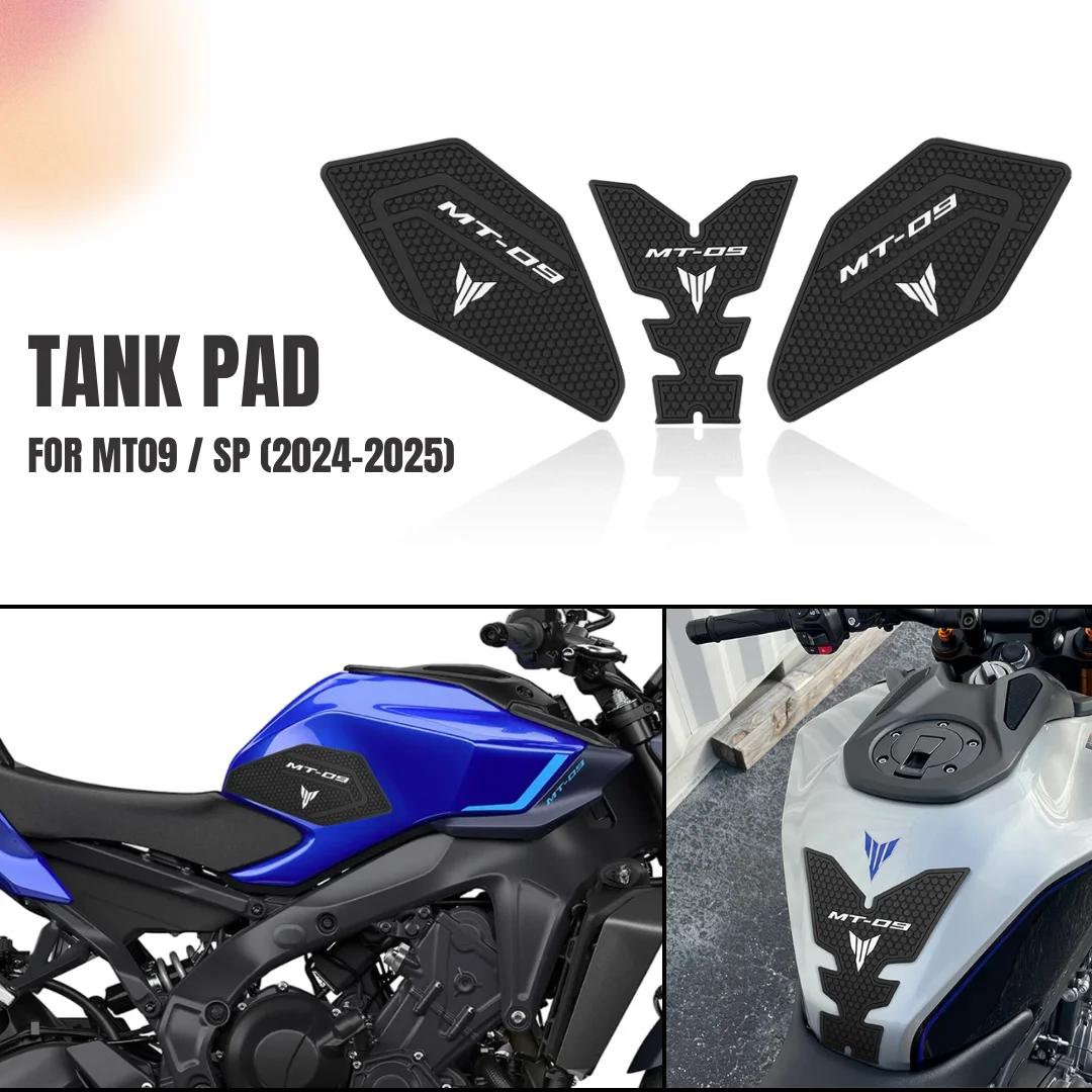 

Motorcycle Tank Traction Pad Side Gas Knee Grip Protective Sticker Protector For YAMAHA MT09 MT-09 SP (2024-2025)
