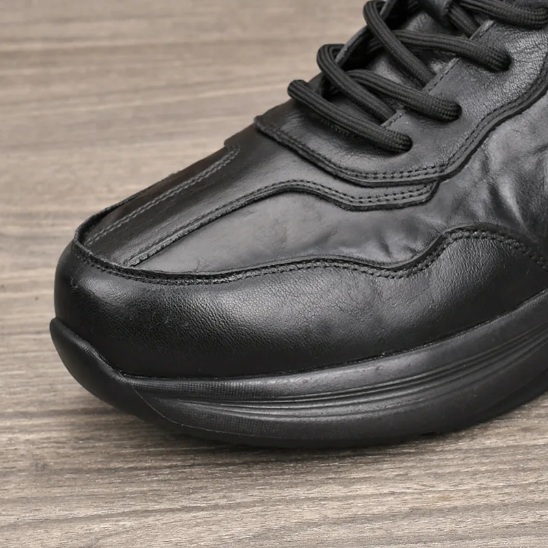 نمط جديد أحذية من الجلد الطبيعي الرجال عادية المسنين أبي أحذية رياضية في الهواء الطلق رياضي المشي رياضة الجري مريحة خفيفة الوزن #6