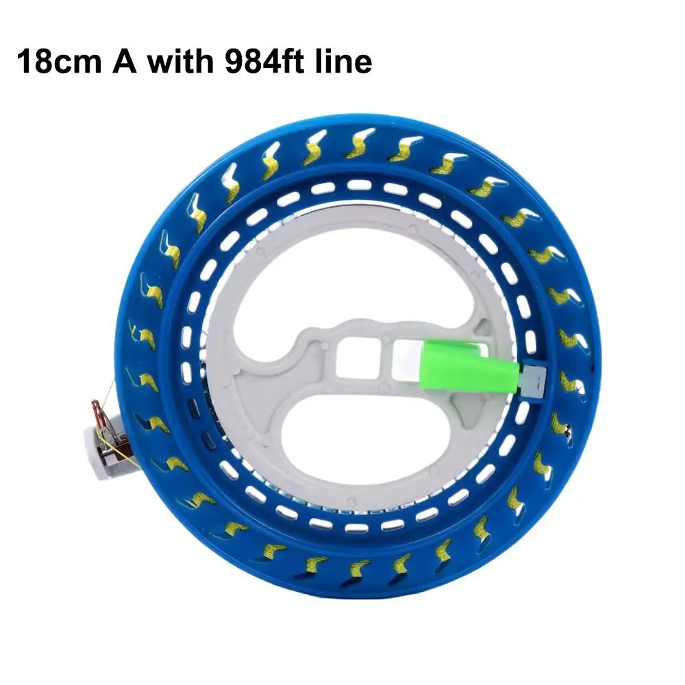 with 1312Feet Line Kite Reel Come with Lock 16/18/20cm Winder Fire Wheel Twisted String Line Handle Tool Kite Line Winder