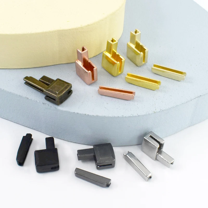 10/20/30/40/50Sets 3# 5# 8# 10# Zipper Stopper Open-End Zip Slider Insert Pin Retainer Socket Zippers End Bottom Latch Buckle