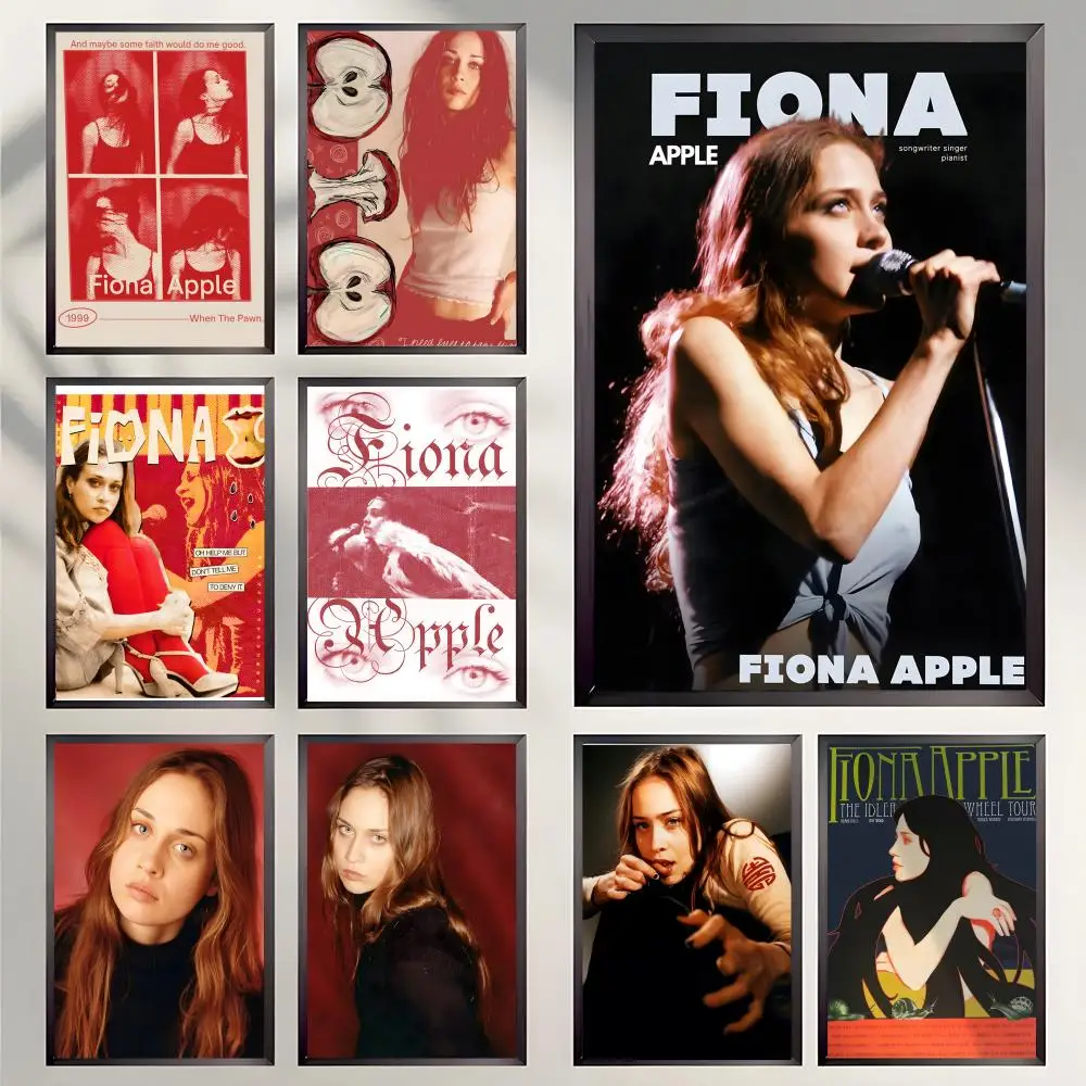 Singer Fiona Apple Poster Self-adhesive Art Waterproof Paper Sticker Coffee House Bar Room Wall Decor