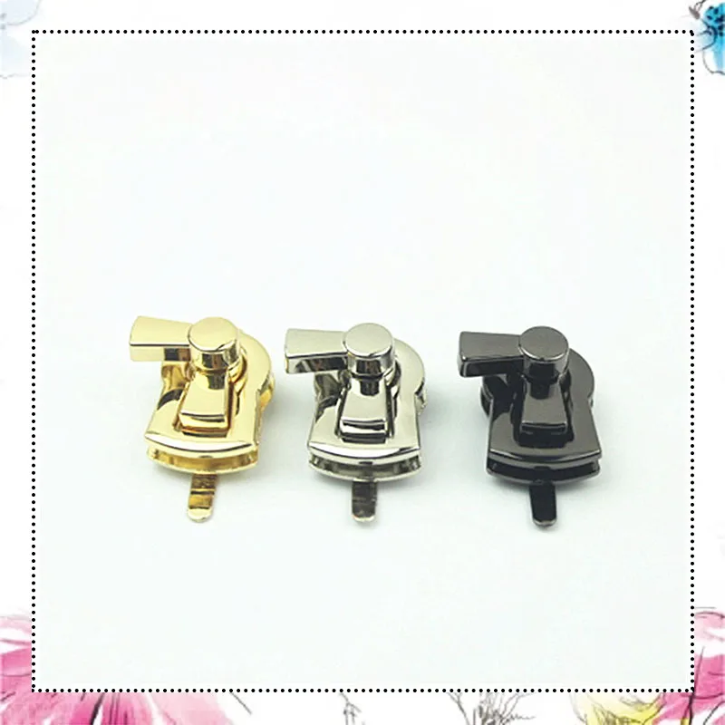 2Sets 30x19mm Women Bag Twist Turn Locks Metal Closure Lock Clasps Purse Handbag Replacement DIY Hardware Accessories