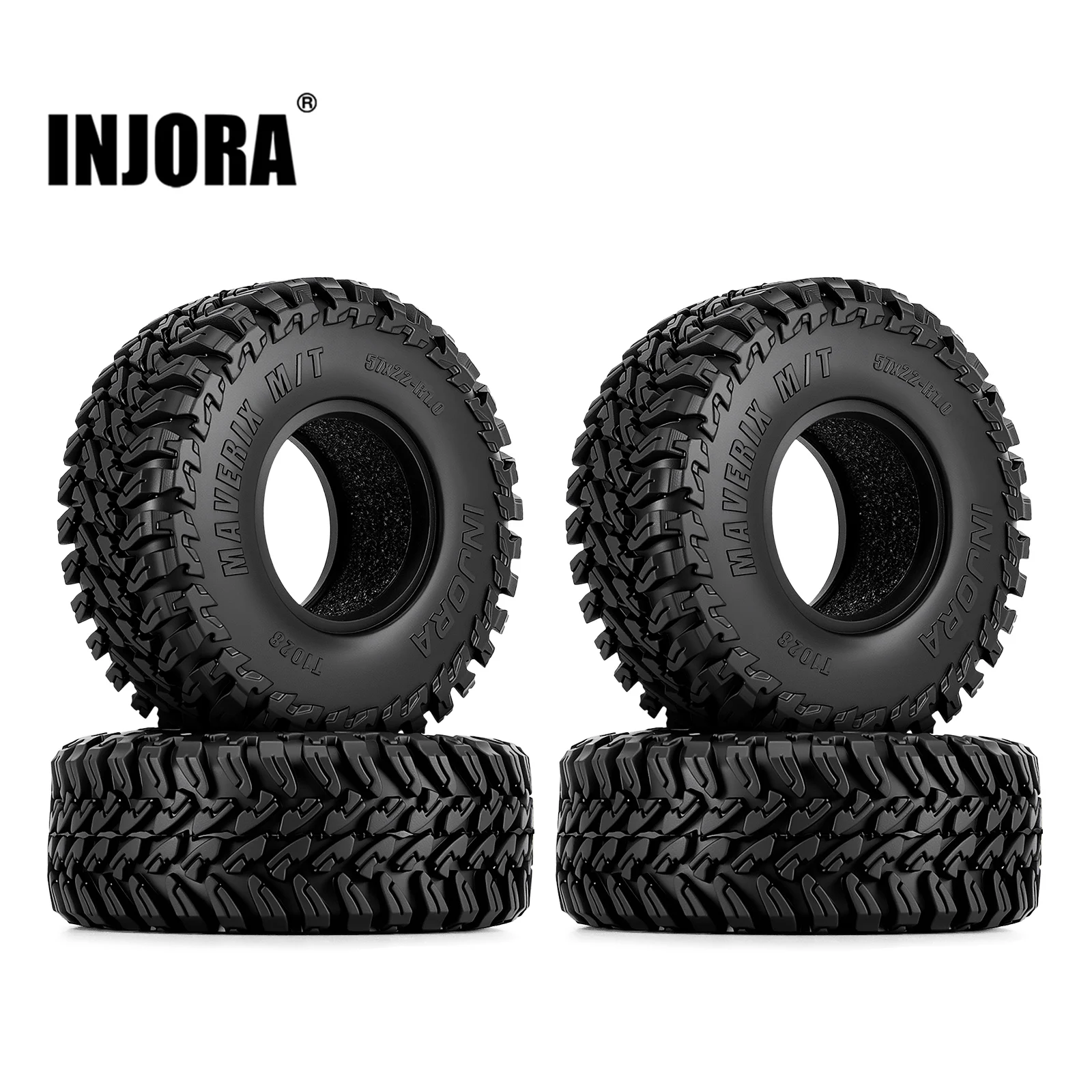 ยาง INJORA 57*22 มม. 1.0 นิ้ว รุ่น MAVERIX M/T สำหรับรถบังคับวิทยุแบบ Crawler ขนาด 1/18 1/24 (T1028)