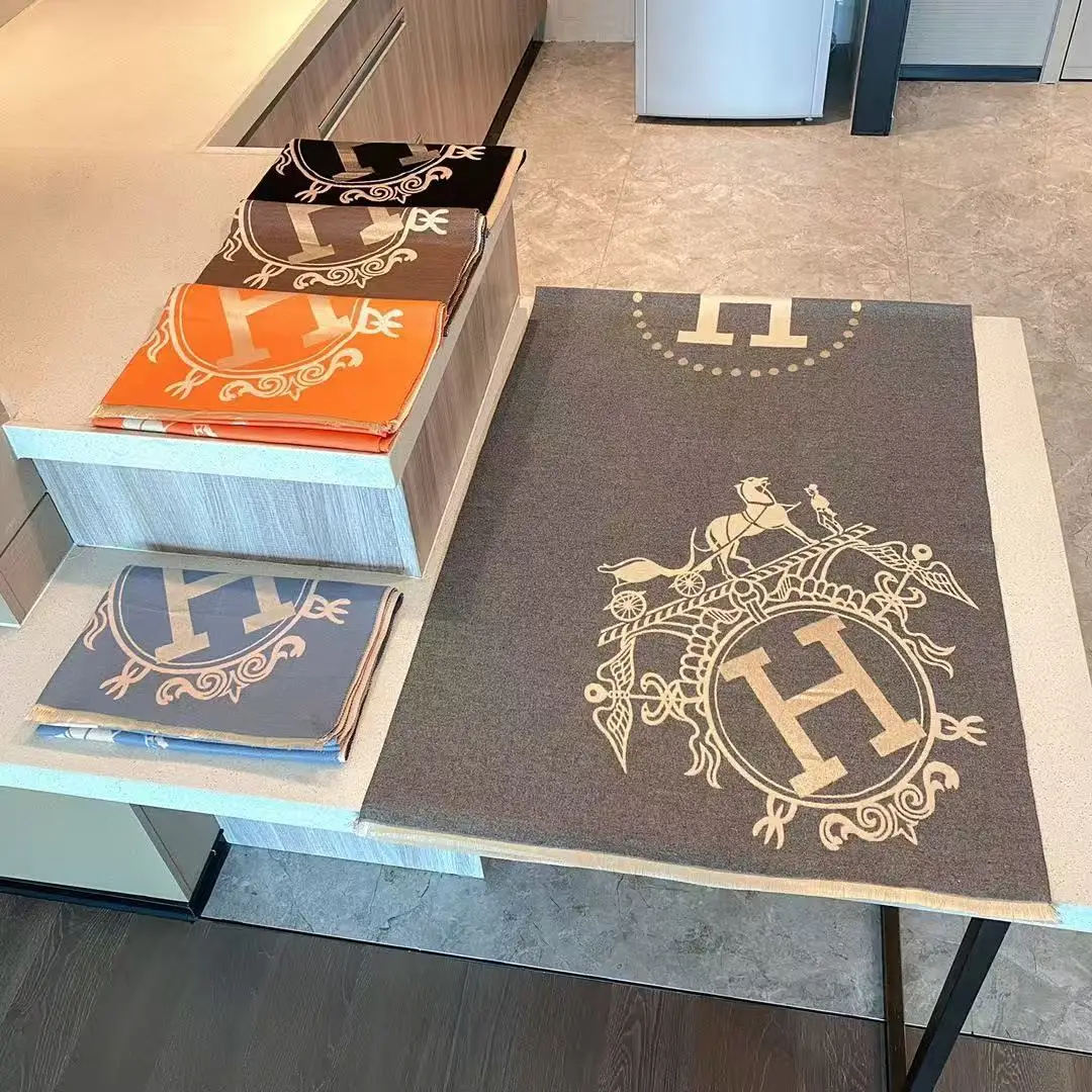 دافئ عصري على الوجهين وشاح طويل النقل التسمية المائلة الخريف الشتاء وشاح العصرية شال تنوعا أنيقة الرقبة أدفأ