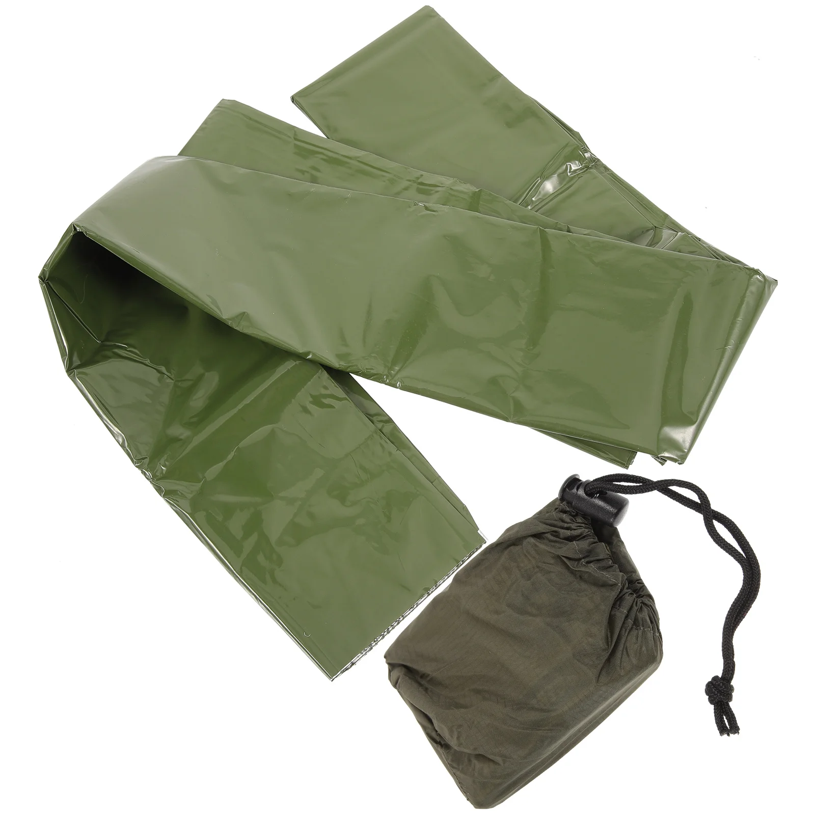 

1 set Aluminum Film Blanket Green Insulated Emergency Camping Foil Blankets Cold Weather First Aid Outdoor Survival Thermal