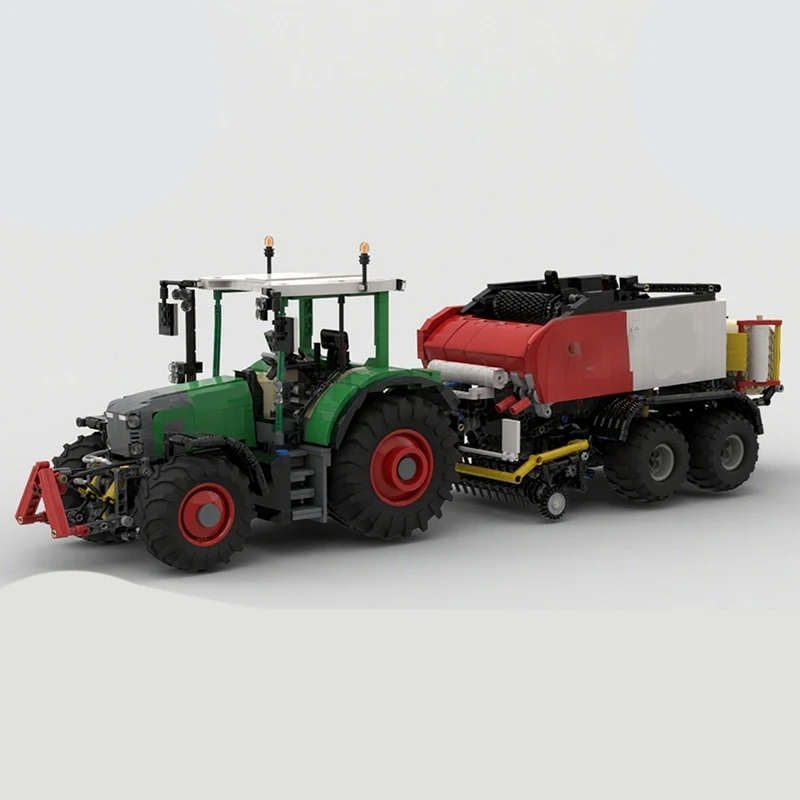 1186pcs MOC Technical Fendt Tractor Model Building Blocks Christmas Gift Toy Architecture Display Birthday Idea 3D Education DIY