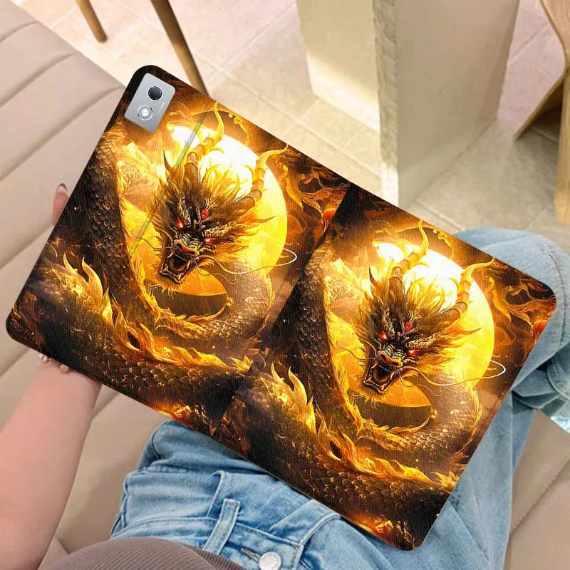 

Fashion Dragon Pattern Tablet Case For Legion Xiaoxin Pad Y700 K10 M10 P11 K11 Pro Plus 10.6 11.5 Inch 2021 2023 2025