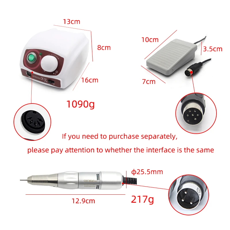 STRONG207B 120II 105L free shipping nail art jewelry polishing carving