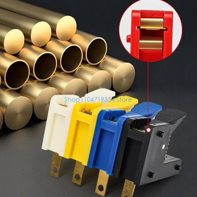 0XLD 5Pcs LED Lamp Spring Press Clip Terminal Brass Clip Quick Wiring Post