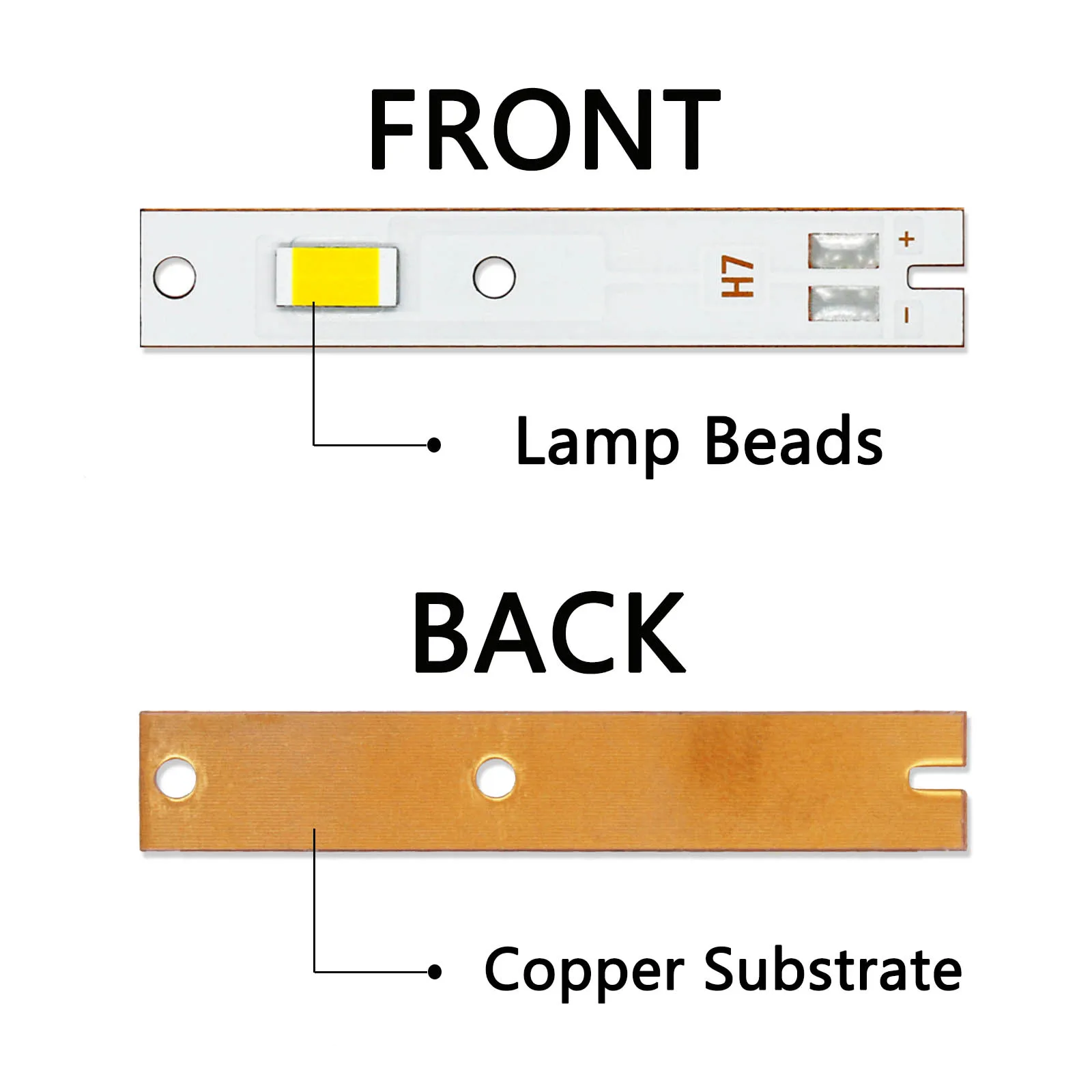 25W Led Headlamp 3570 H7 DC9-9.6V 2000MA Automobile Headlamp 2500LM Warm White Ice Blue White Light Detection Lamp Bead Ra70 DIY