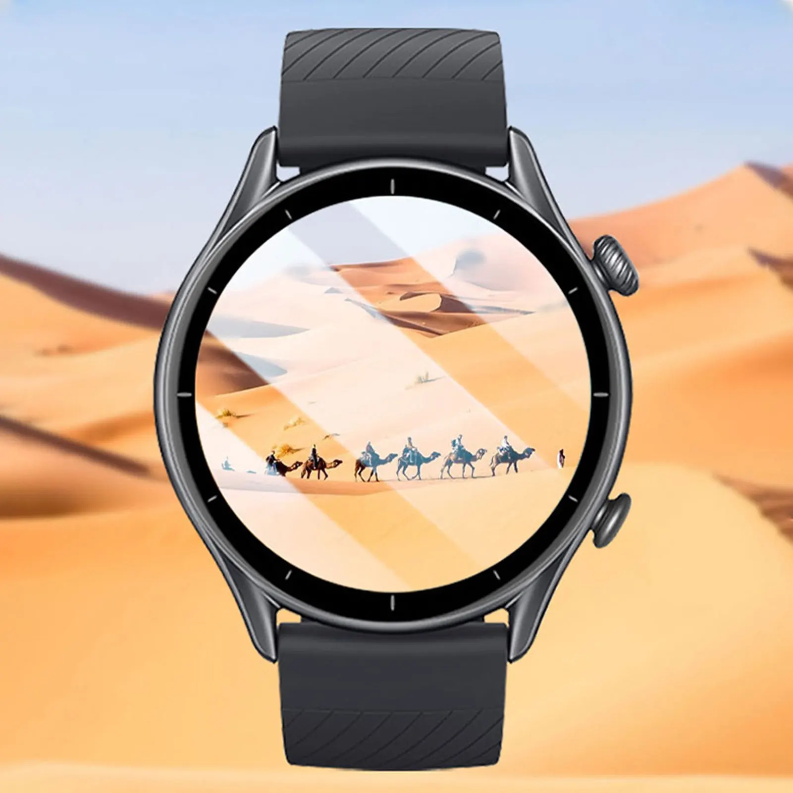 Изогнутая 3D защитная пленка на весь экран для смарт-часов Huami Amazfit GTR 3/3 Pro, мягкая Гидрогелевая пленка, защита для часов Huami