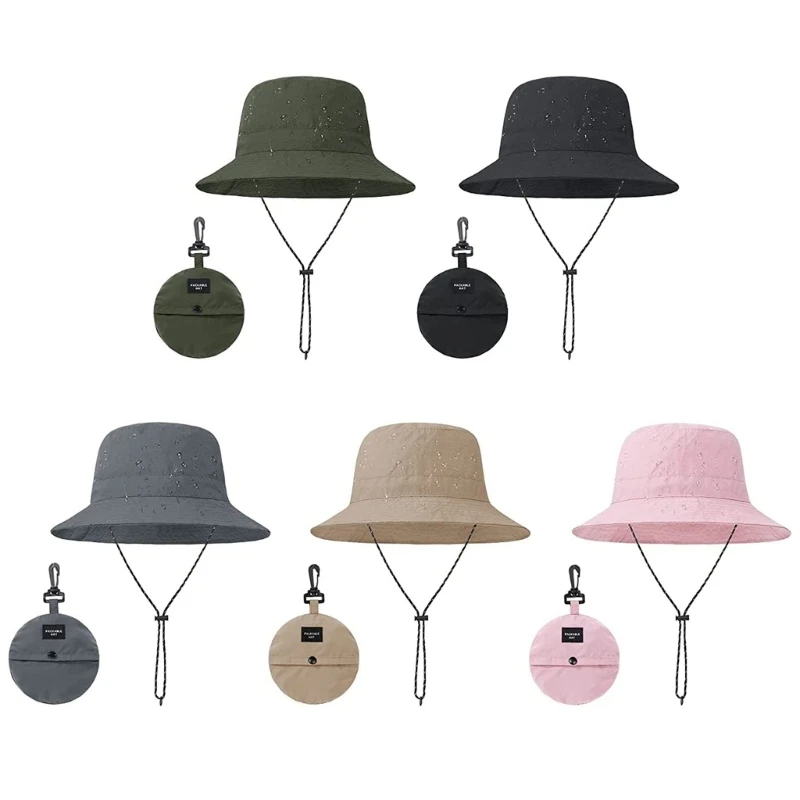 

Unisex Moisture Wicking Bucket Hat Summer Foldable Fisherman Hat Lightweight Quick Drying Hat for Hiking Fishing Camping