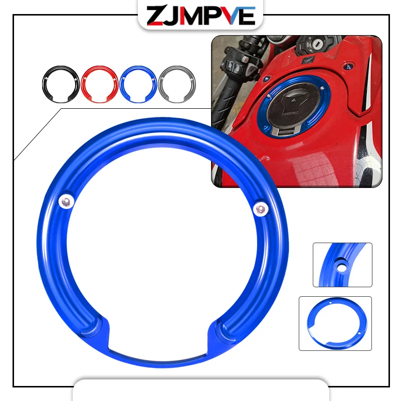 

New Motorcycle Fuel Tank Filler Oil Cap Protection Tank Decorative Ring Cover Protector For HONDA CRF1000L Africa Twin DTC ADV