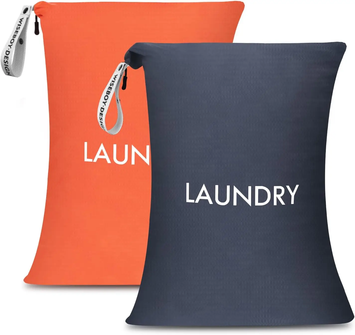 

2 Pack Laundry Bags, Travel Laundry Bag for Dirty Clothes, Washable Nylon Wet Dry Bag, Swimming Yoga Bathing Suit Workou