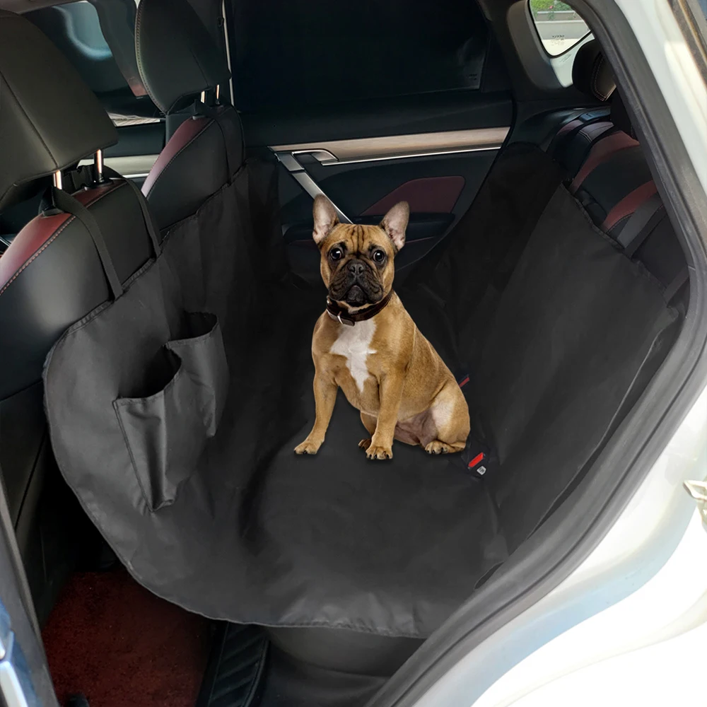 600D Oxford Cloth Dog Car Seat Cover Waterproof Pet Travel Dog Carrier Hammock Car Seat Protector Mat with Storage Pocket