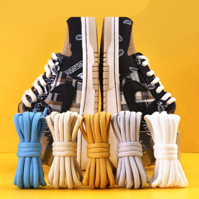 Runde Schnürsenkel für Sneakers, 0,9 cm Breite, Polyester-Seidenschnürsenkel für Männer und Frauen, Junge Studenten, Halbkreisförmige Schnürsenkel