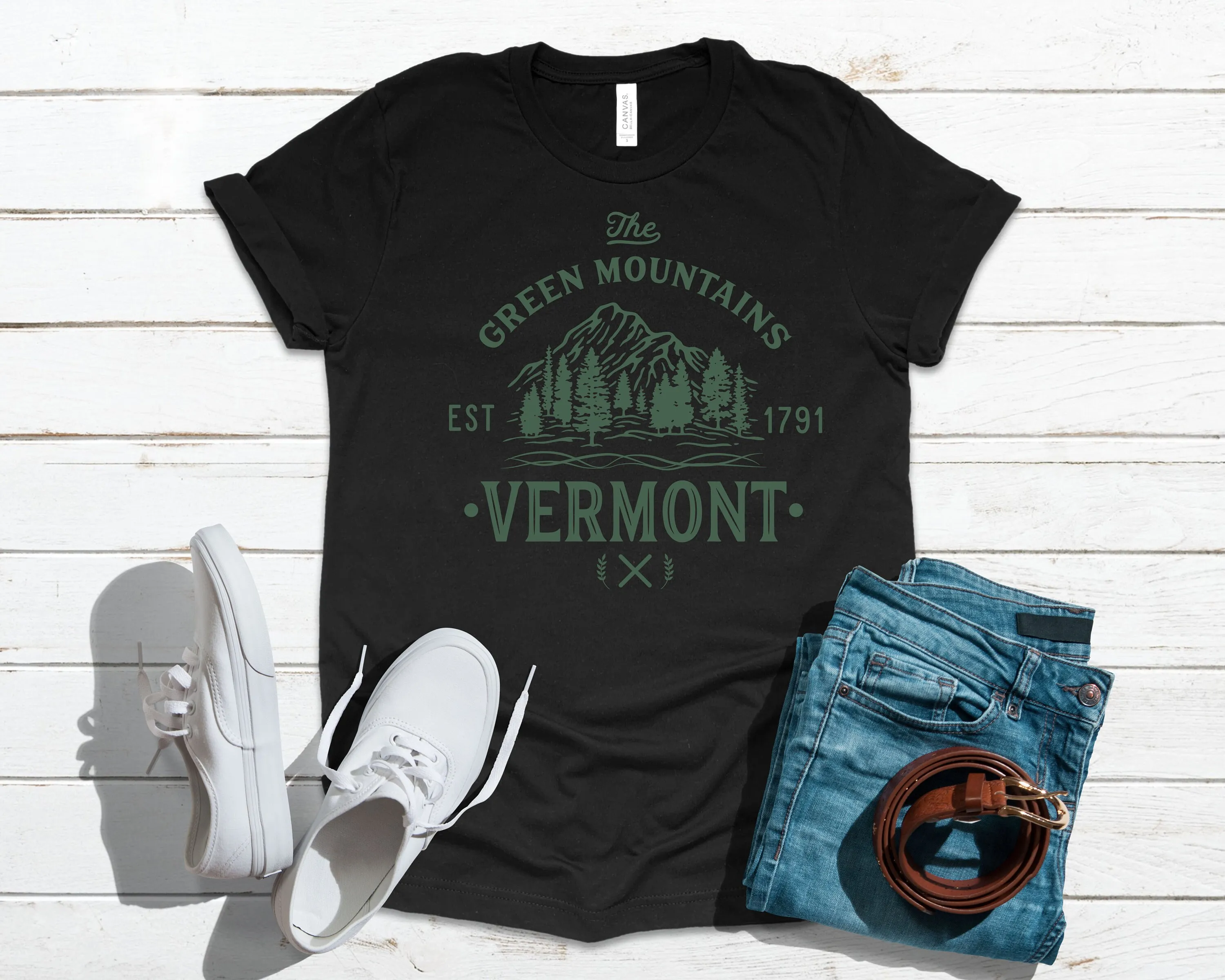 Vermont Green Mountains National Forest T Shirt SweaT Long Sleeve Apparel