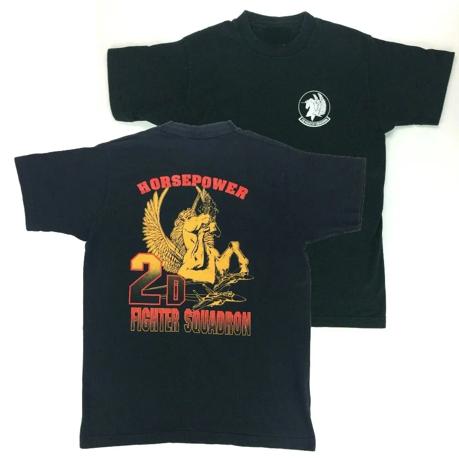 USAF F-15 Eagle 2D 2nd Fighter Squadron T-Shirt 100% Cotton O-Neck Summer Short Sleeve Casual Mens T-shirt Size S-3XL