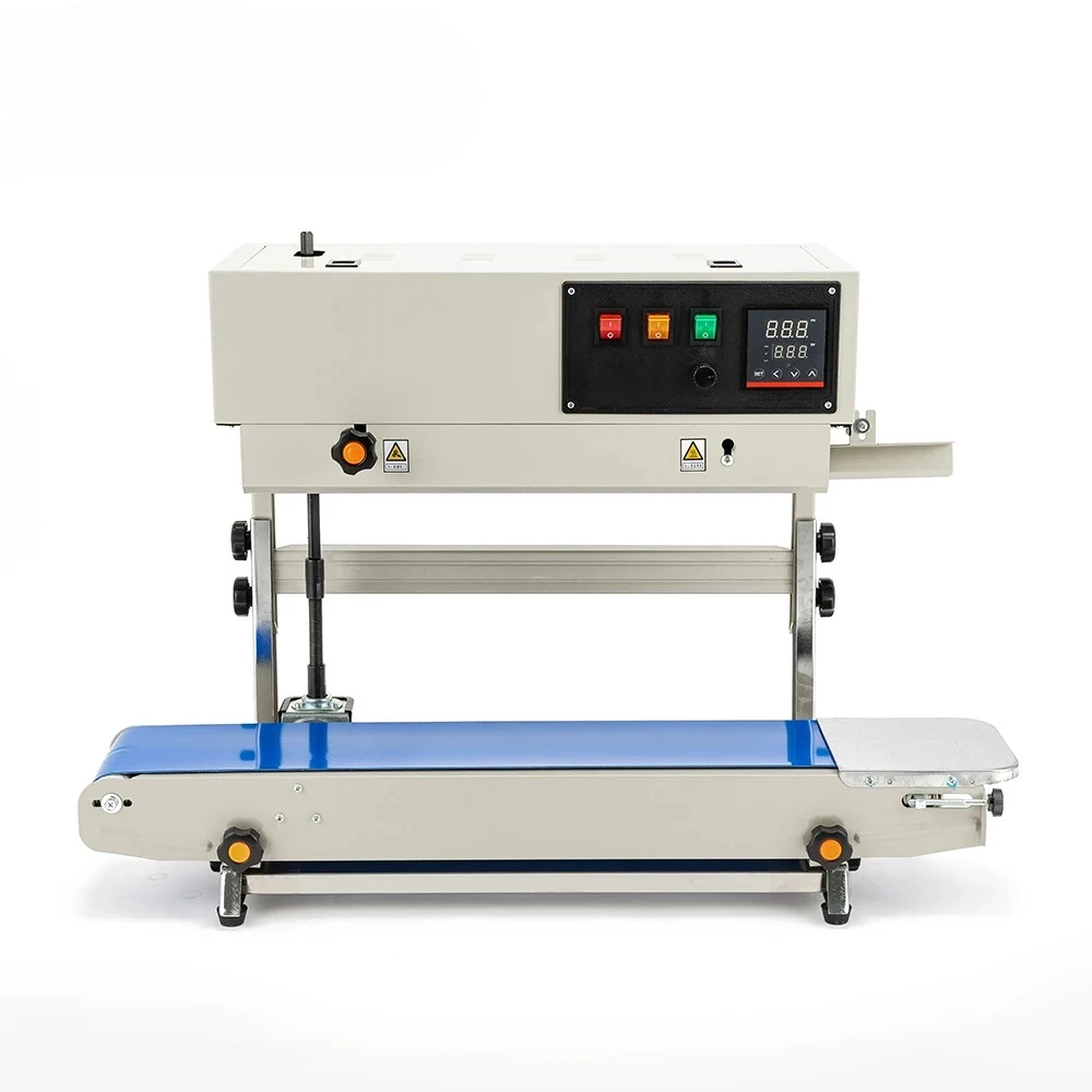 FR-900C With Stand Vertical Continuous Heat Plastic Bag Band Sealing Machine