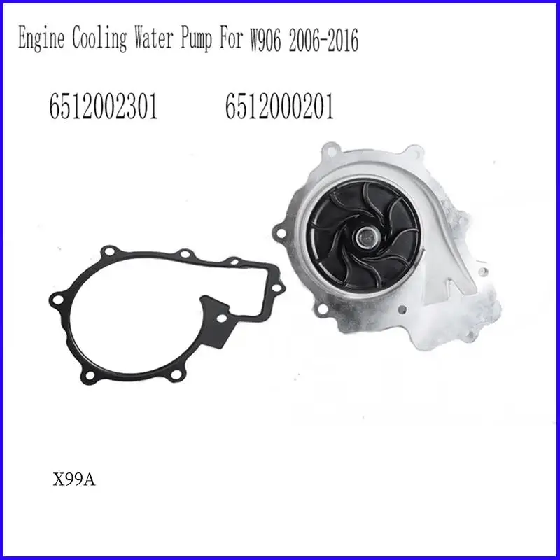 

WO-Essential Cooling Water Pump For Mercedes Benz Sprinter W906, Fits 2006-2016, Part Number 6512002301