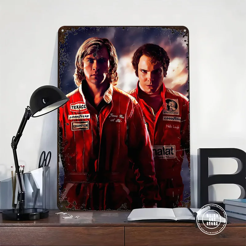Rush Printed Posters Customizable Wall Art Retro Vintage Metal Tin Signs for Home Room Mancave Decoration Gaming Desk Decor Cozy