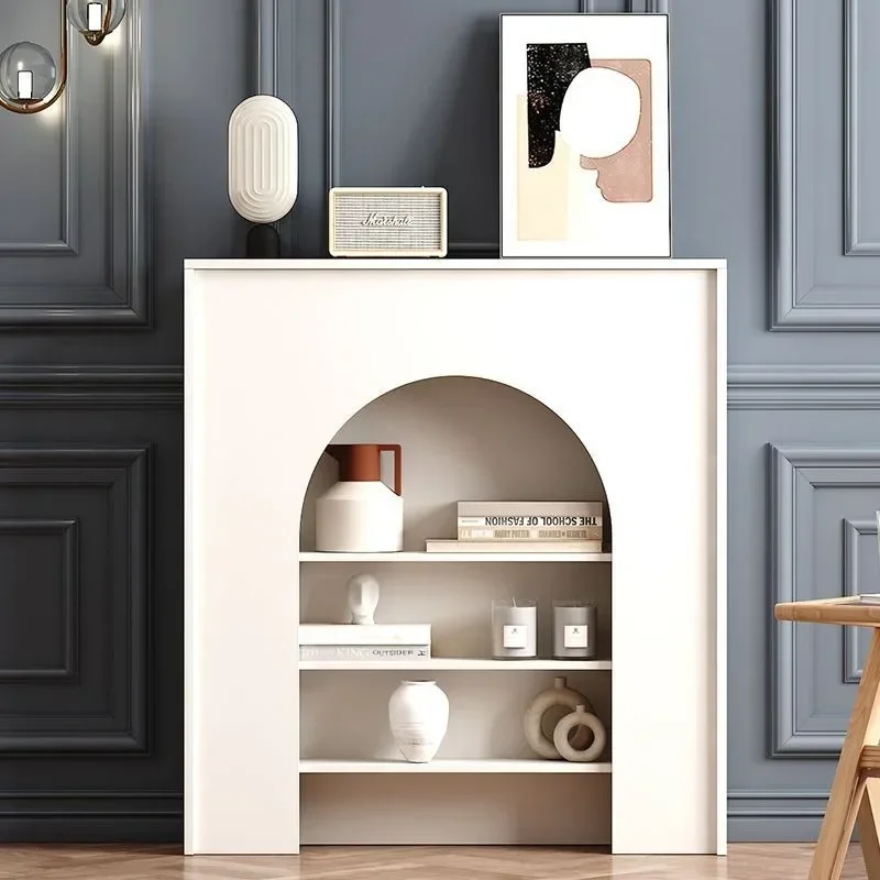Nordic White Storage Cabinet for Living Room Reliable Performance Easy Assembly Non-Slip Feet High Quality Floor Protection
