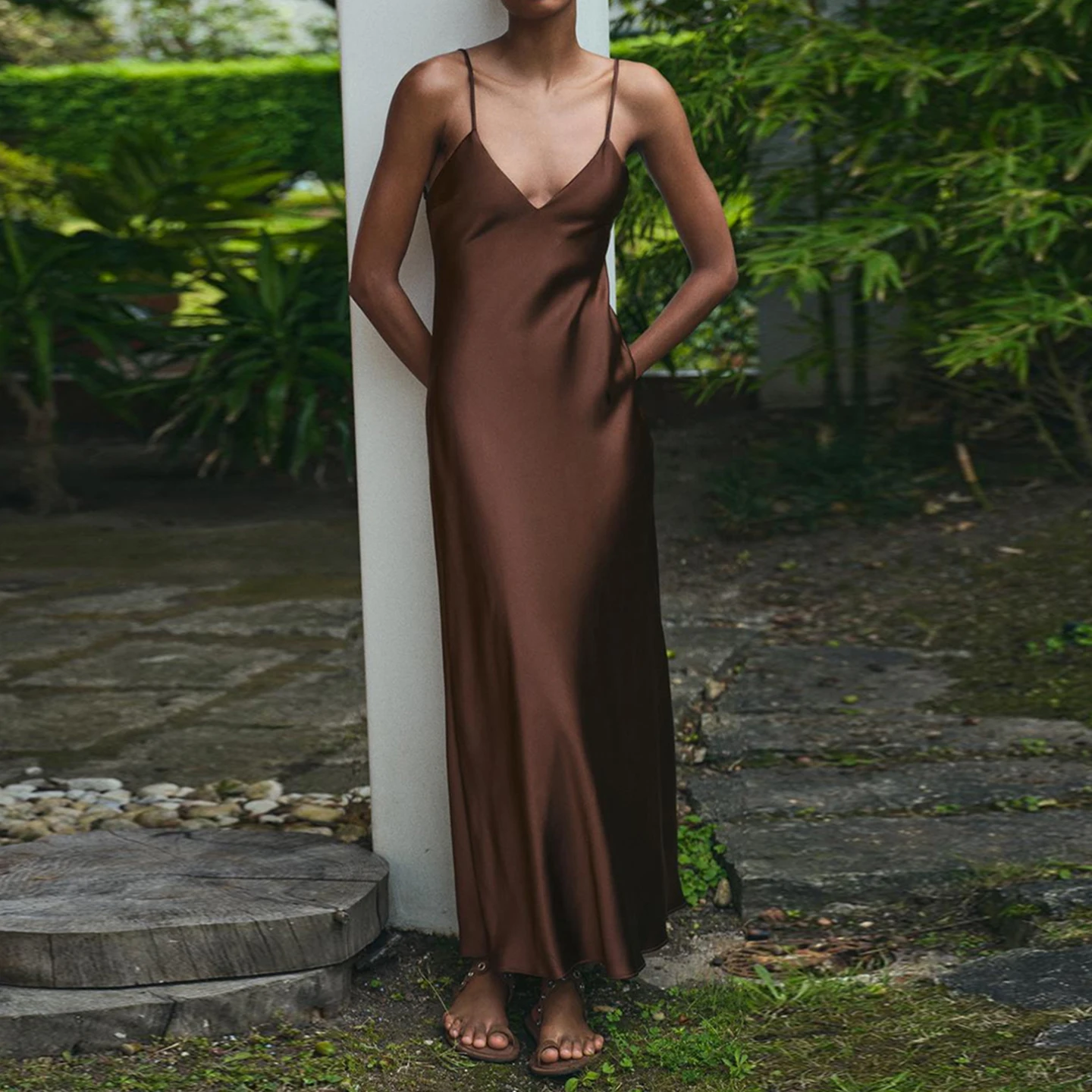 Sexy midi dr com ornamento outono nova chegada feminina faion z scvel v-ne bodycon dr para uso diário