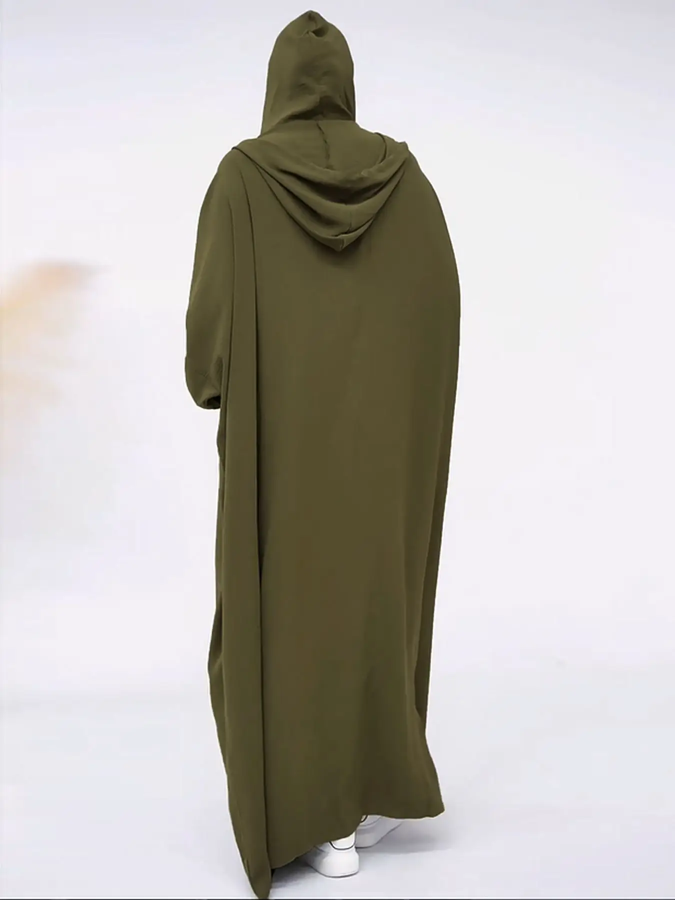 Jilbab Hijab Women Abaya With Hooded Solid Casual Batwing Sleeve Abaya Tassel Muslim Saudi Prayer Kaftan Oriental Robes