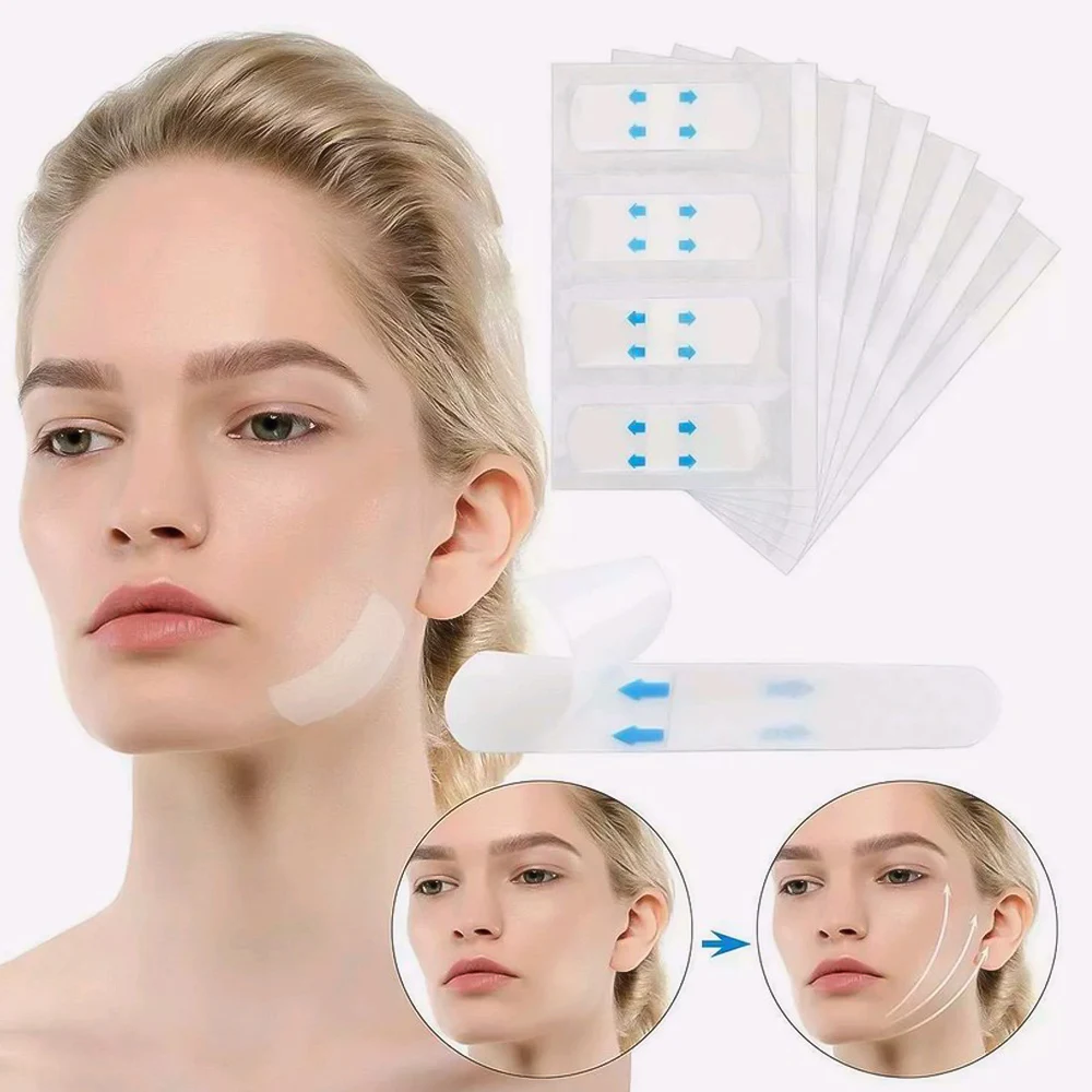 

40pcs Invisible Thin Face Stickers Fast Face Lift Up Facial Line Wrinkle Sagging Skin V-Shape Chin Adhesive Tape