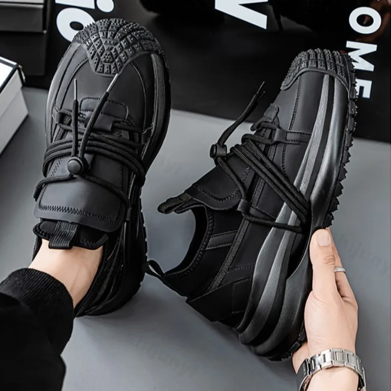 

Niche Design Men's Low Top Thick Soled Casual Sports Shoes 2025 Autumn Breathable Comfortable Fashion Versatile Chunky sneakers