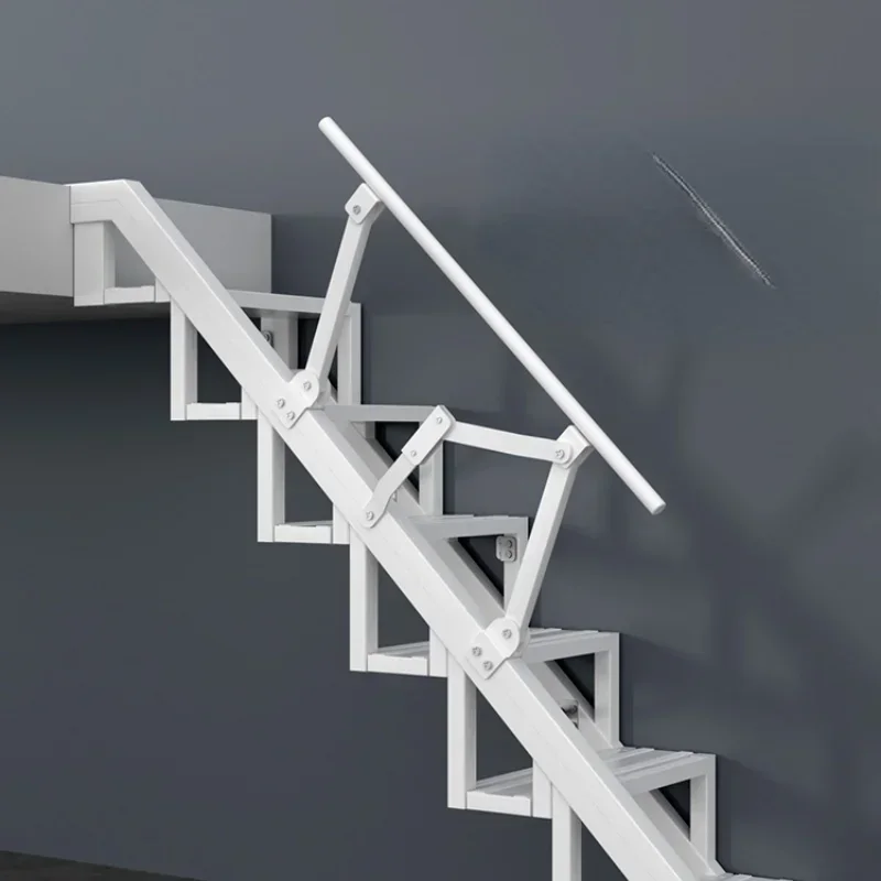 Customized foldable staircase against the wall indoor duplex