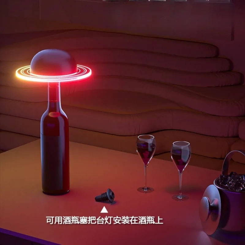 Nordic Floor Lamps Bar Counter USB Charging Model Desktop Wine Bottle Table Light Living Room Study Cafe Bedroom Home Decoration