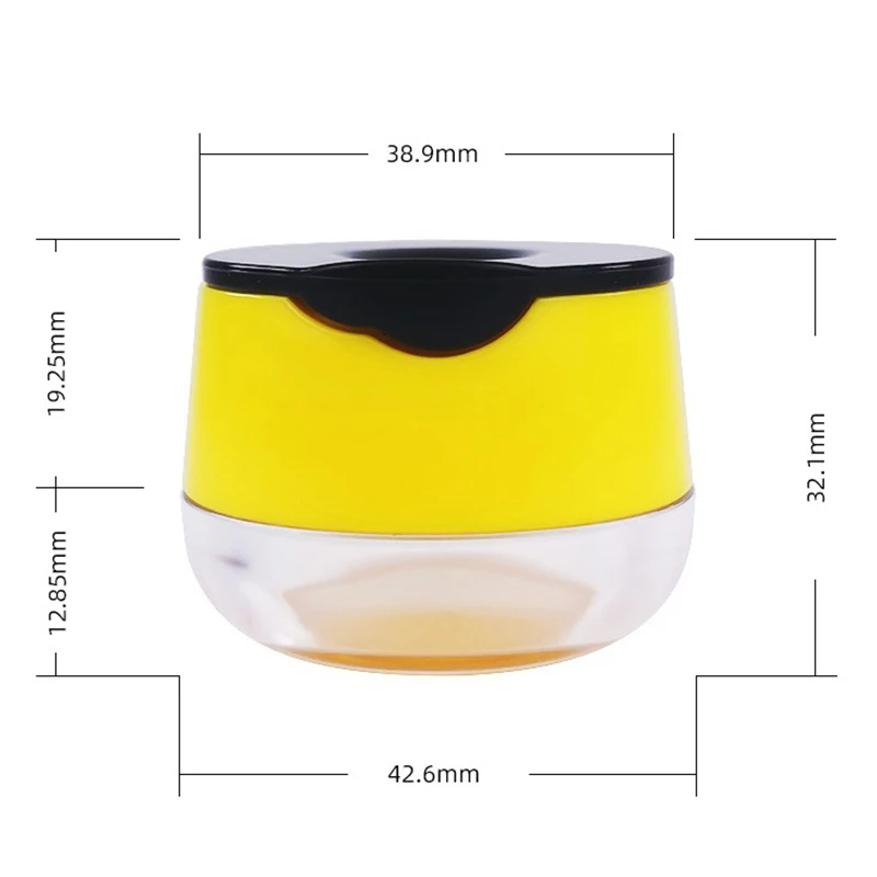 6g Clamshell Cute Lip Mask Lip Balm Bottle Lip Gloss Jar Lip Box with Spoon Lipstick Lip Balm Plastic Makeup Empty Bottle