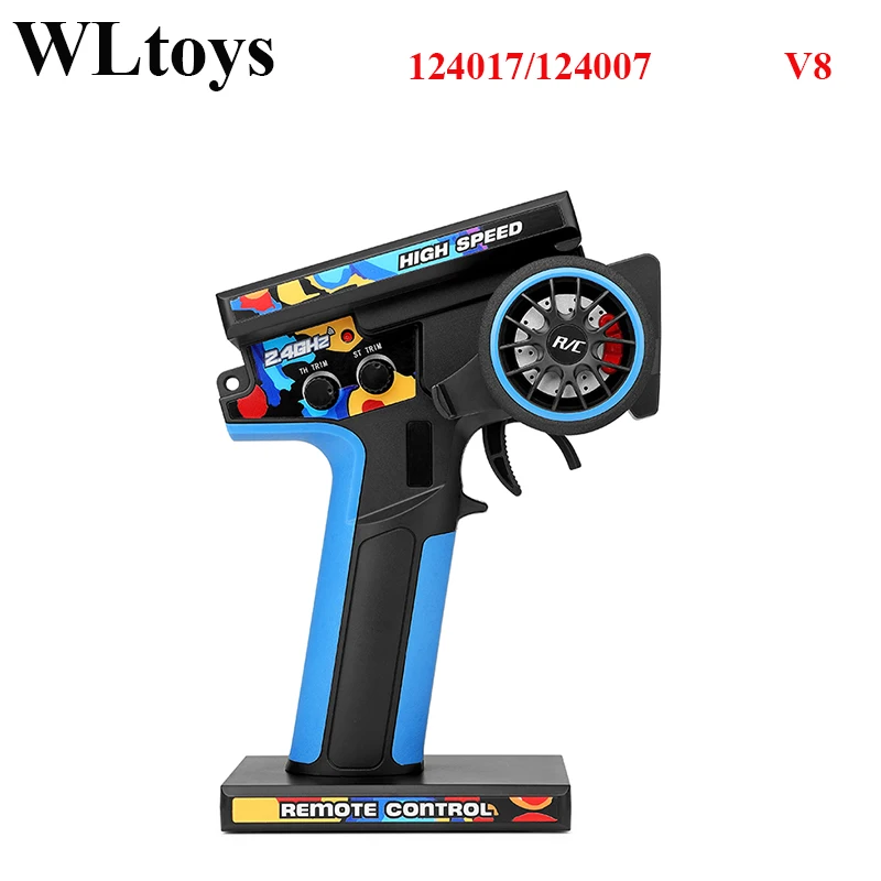 Wltoys Nuevo 124017 -V8 1/12 2,4G coches de carreras RC 4WD Motor sin escobillas 75 Km/H Control remoto de alta velocidad juguetes de deriva todoterreno para Aduit