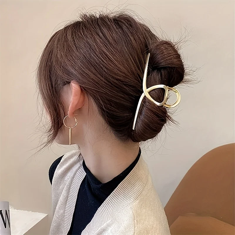 Strong Hold Metal Hair Claw Clips for Thick and Heavy Hair - Non-Slip Hair Jaw Clamp for Long Hair - Fashionable Hair Styling Ac