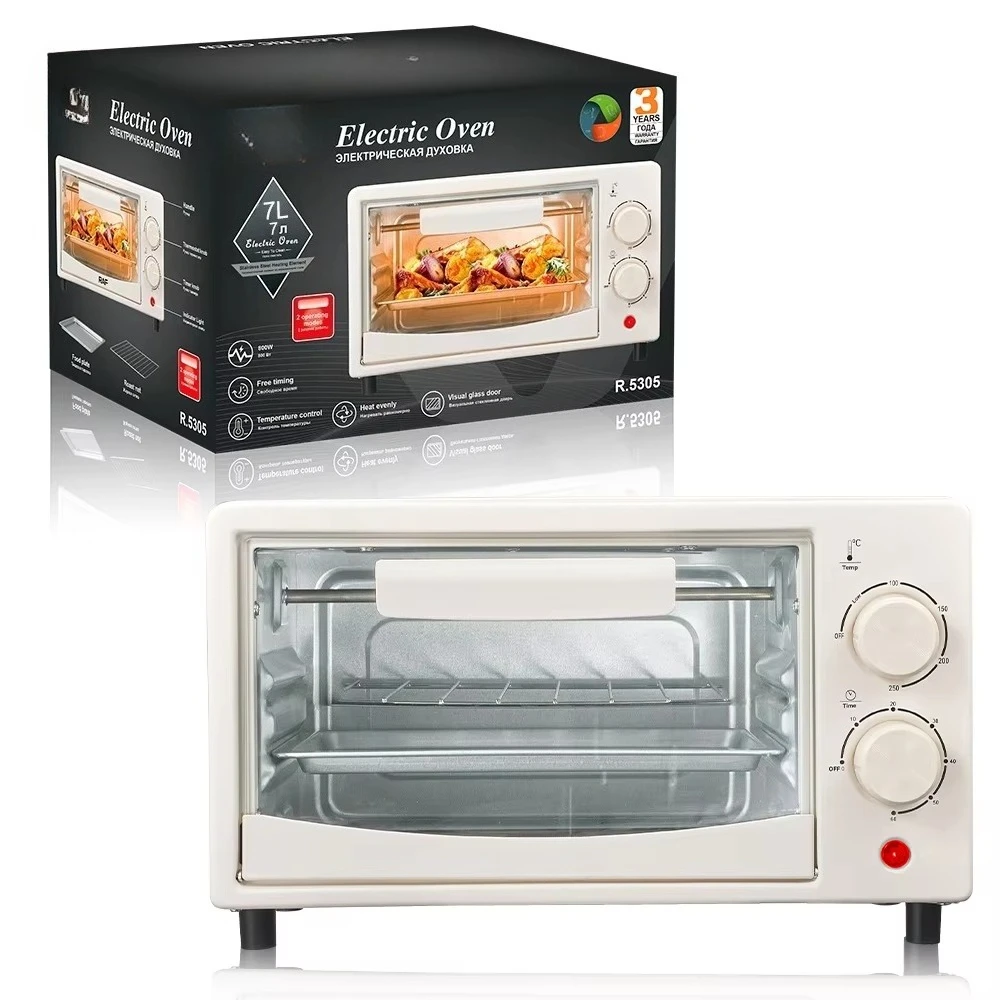 1. White Commercial Bake Cavity Mechanical Knob Layout Mini Countertop Design For Professional Kitchen Pizza Baking