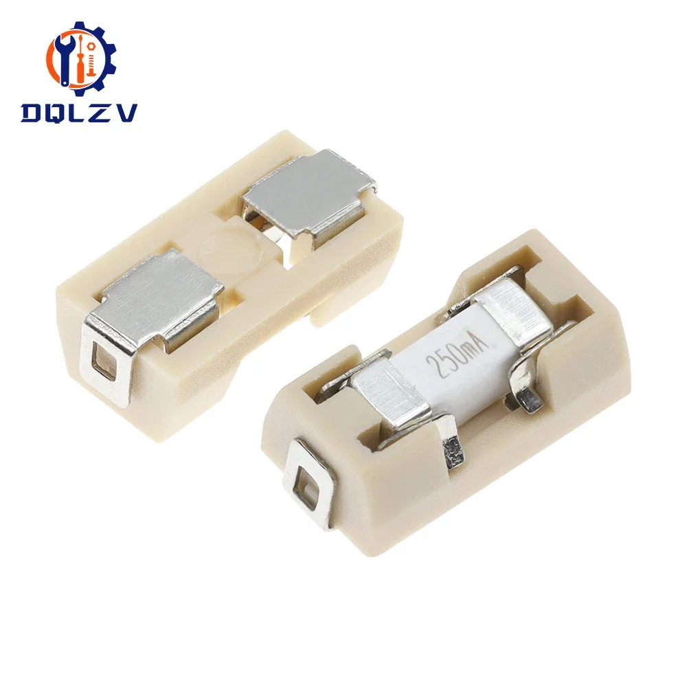 1808/2410 SMD Fuse Holder 01550900M High Temperature Resistance With 0451 Series SMD Fast Blow Fuse 62mA-20A 125V/65V AC