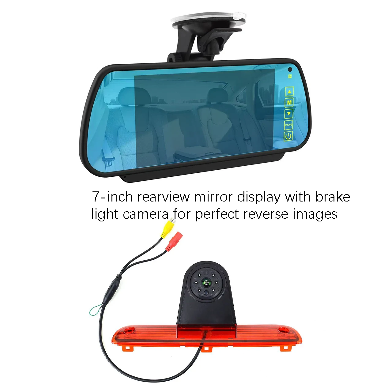 Brake light reverse camera for Fiat Ducato/ Standard Boxer/ Citroen Relay Advanced brake light camera with monitoring kit