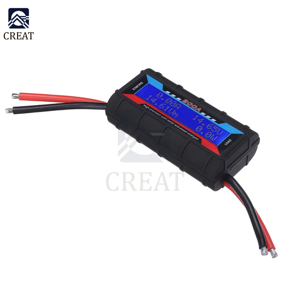 200A Voltmeter Ammeter RC Car Battery Tester Voltage Power Energy Electric Current Monitor Meter Digital Wattmeter DC 0-60V