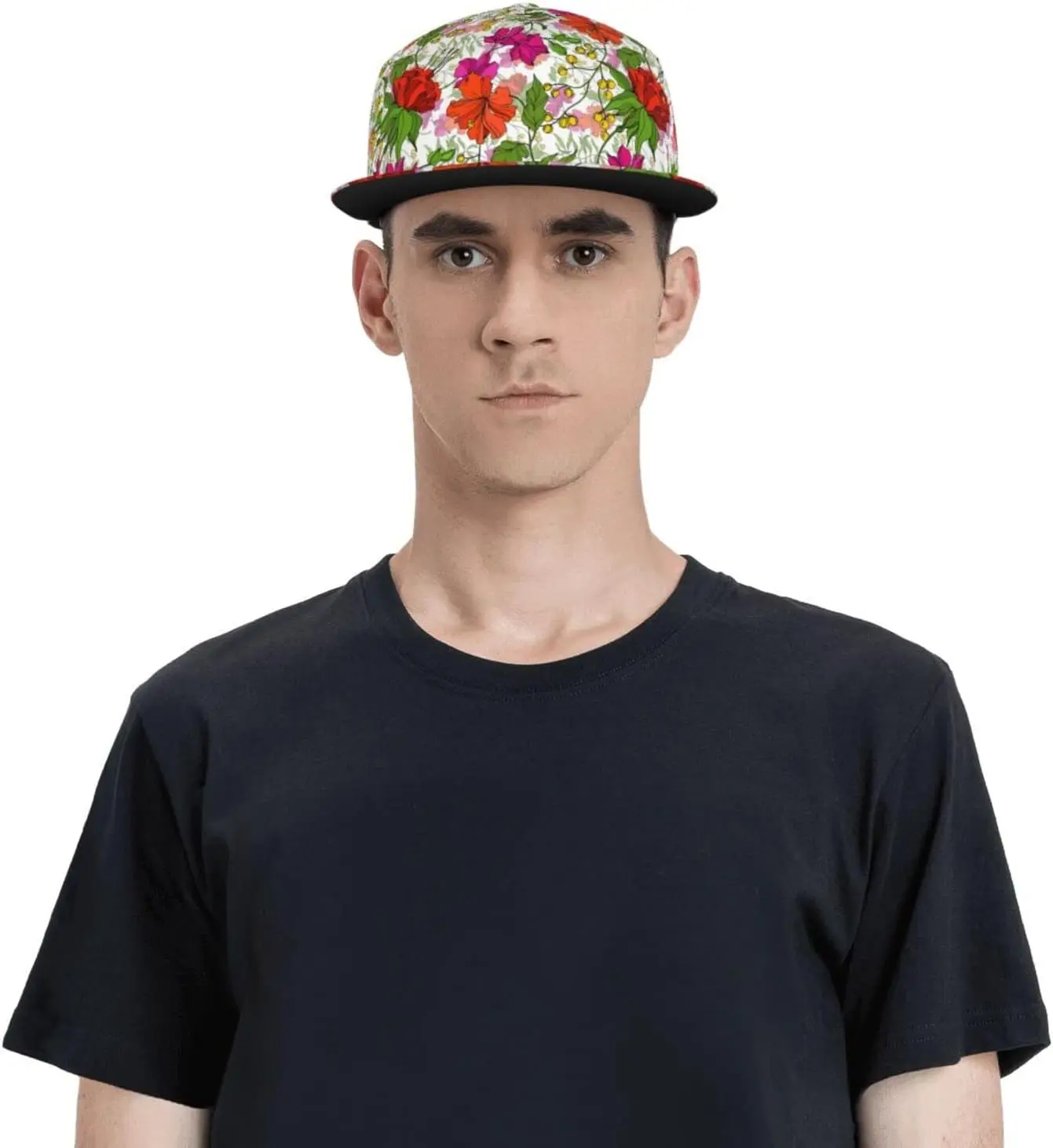 Floral Hawaiian Baseball Hat Adjustable Tropical Flower Snapback Hats Baseball Caps for Women Men