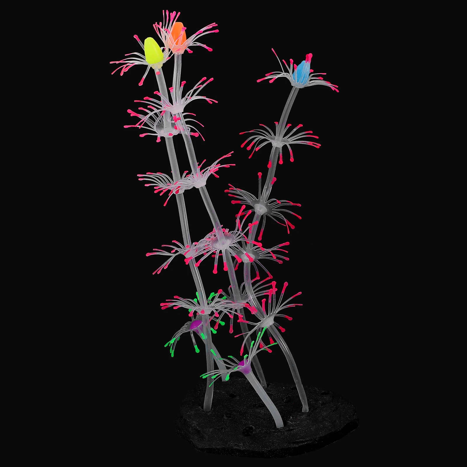 

Party Simulated Coral Ornaments Glowing Effect Fish Tank Decorations Kelp Plastic Artificial Reef for Aquariums