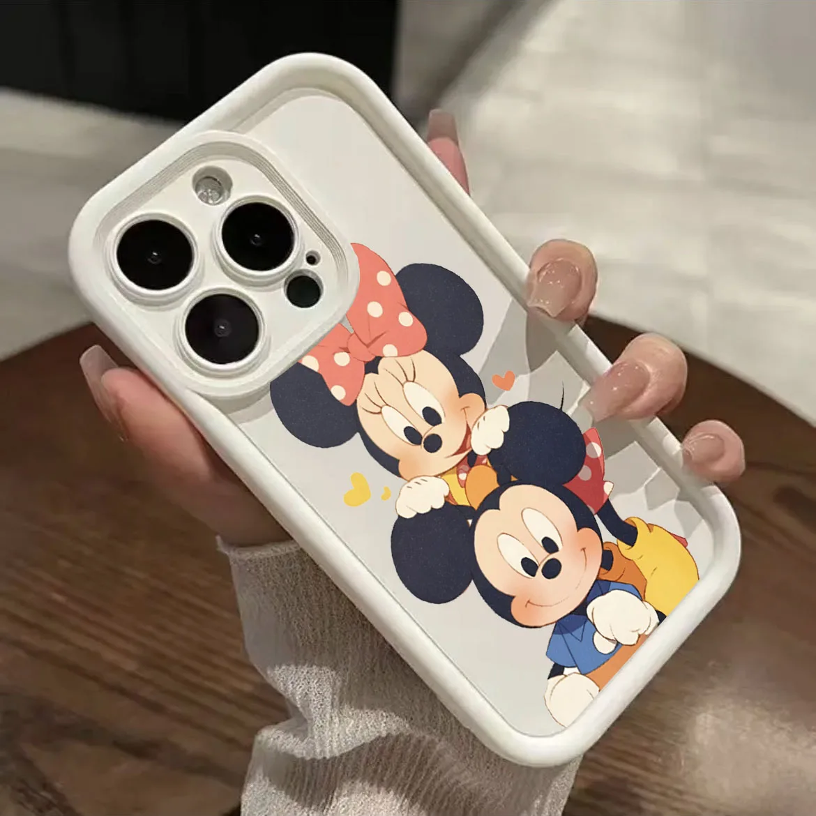

Disney Sketch Minnie Mouse Cartoon Phone Case For iPhone 16 15 14 13 12 11 Pro Max X XS XR 7 8 16E SE Plus Matte TPU Soft Cover