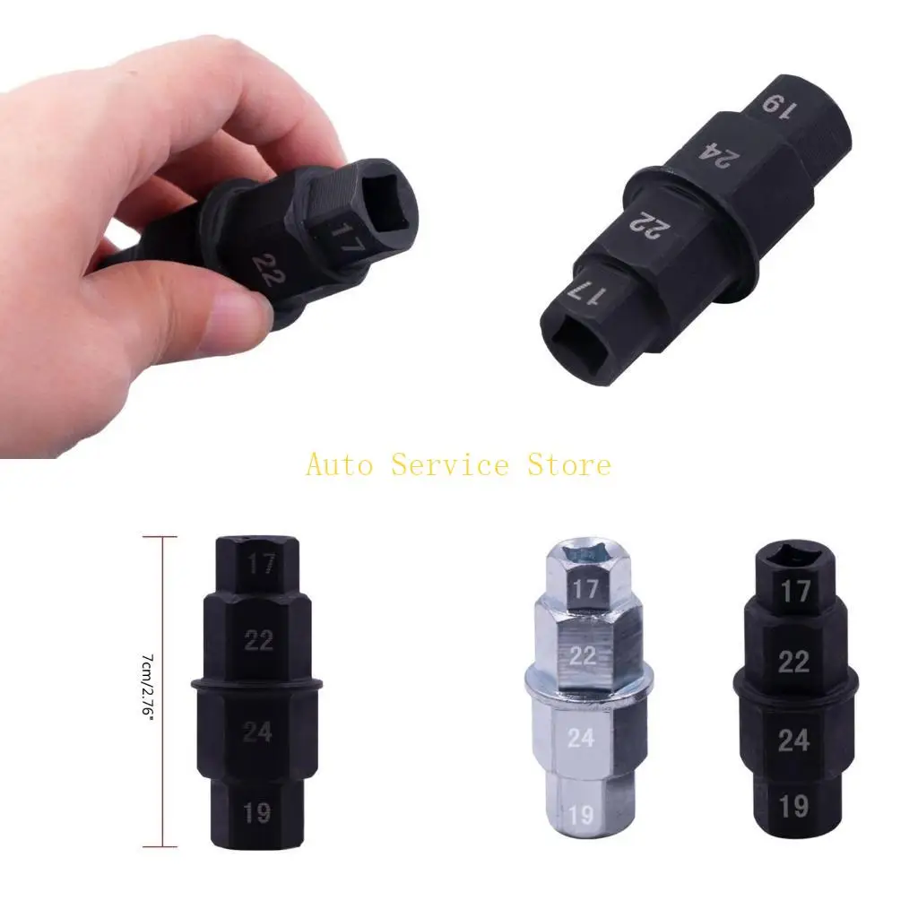 

462A мотоцикл переднее заднее колесо шестигранный шпиндель инструмент для удаления оси 17 19 22 24 мм